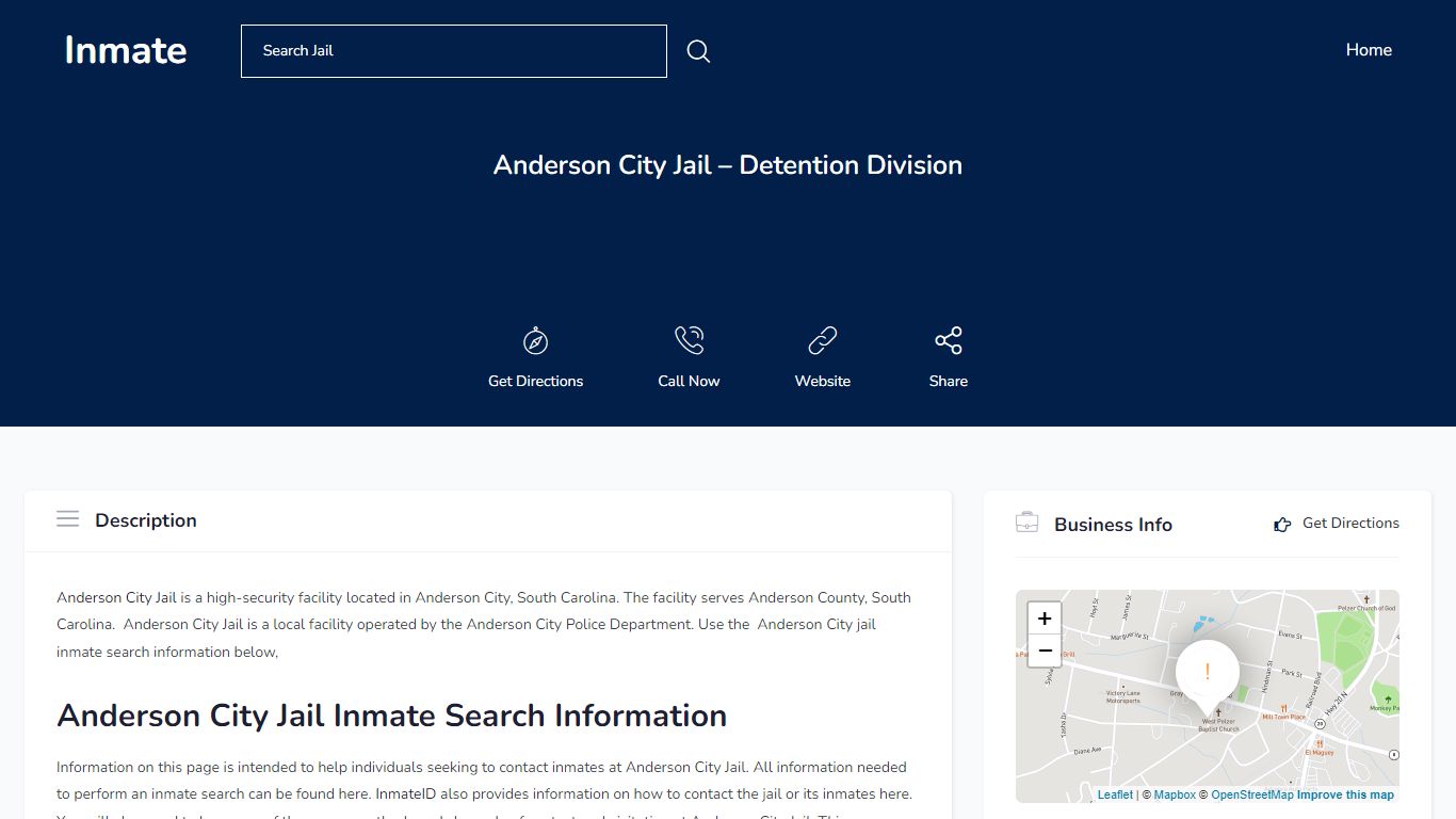 Anderson City Jail Inmate Search | Archives | InmateID